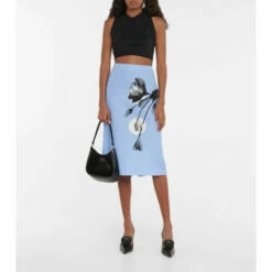 Prada Cashmere And Silk Crop Top