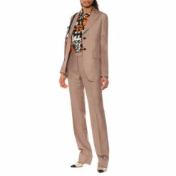 Prada Mid-rise Straight Mohair-blend Pants