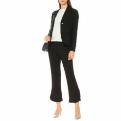 Prada Cropped Crêpe Pants