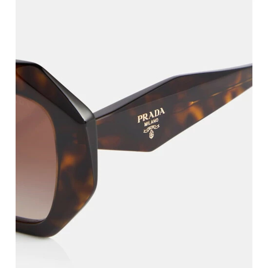 Prada Geometric Tortoiseshell Sunglasses 3 Prada Geometric Tortoiseshell Sunglasses