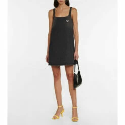 Prada Logo Leather Sandals