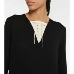 Prada Lace-up Cashmere Sweater -Cheap Prada Store unnamed file 1957