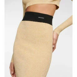 Prada Lamé Midi Skirt -Cheap Prada Store unnamed file 196