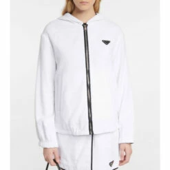 Prada Zip-up Cotton Hoodie -Cheap Prada Store unnamed file 2029
