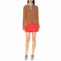 Prada Technical Jersey Miniskirt