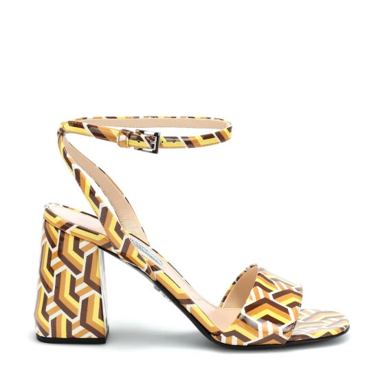 Prada Printed Leather Sandals 5 Prada Printed Leather Sandals - Image 3