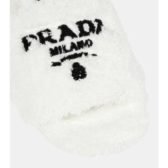 Prada Logo Terry Slides 7 Prada Logo Terry Slides - Image 5