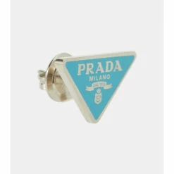 Prada Symbole Sterling Silver Earrings