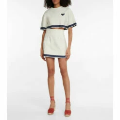 Prada Canvas Espadrille Wedges