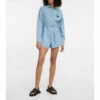 Prada Logo Belted Chambray Playsuit -Cheap Prada Store unnamed file 2118