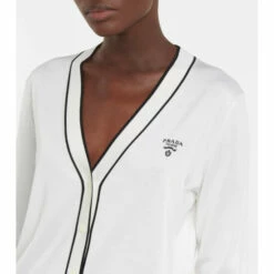 Prada Logo Silk Cardigan -Cheap Prada Store unnamed file 2134