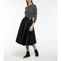 Prada Wheel High-top Canvas Sneakers