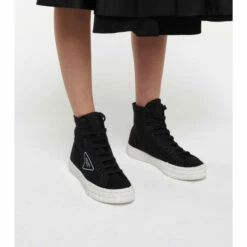 Prada Wheel High-top Canvas Sneakers -Cheap Prada Store unnamed file 2137