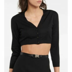 Prada Cashmere And Silk Crop Cardigan -Cheap Prada Store unnamed file 2146