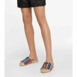 Prada Striped Espadrille Sandals -Cheap Prada Store unnamed file 2149