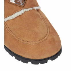 Prada Shearling-lined Suede Slippers -Cheap Prada Store unnamed file 2165