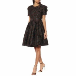 Prada Floral Cloqué Dress