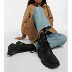 Prada Leather Combat Boots -Cheap Prada Store unnamed file 2233