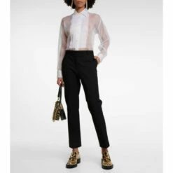 Prada Sheer Silk Organza Shirt