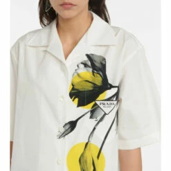 Prada Floral Cotton Poplin Shirt -Cheap Prada Store unnamed file 2262