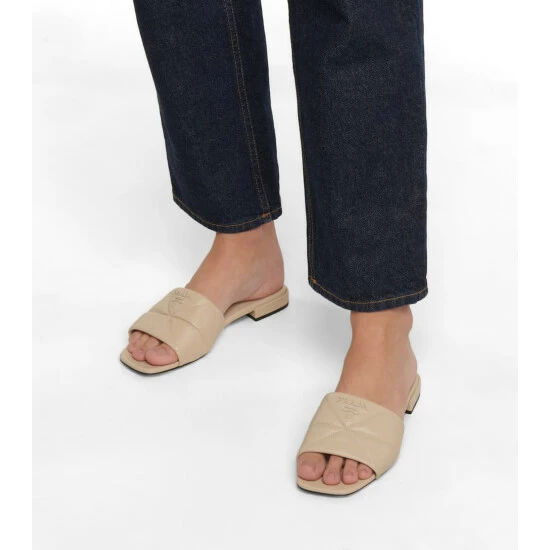 Prada Quilted Leather Slides 5 Prada Quilted Leather Slides - Image 3