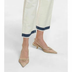 Prada Leather And Mesh Slingback Pumps -Cheap Prada Store unnamed file 2275