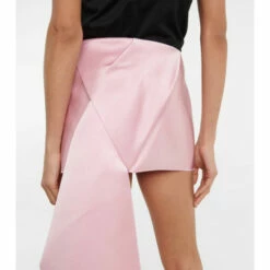 Prada Silk Satin Miniskirt With Train -Cheap Prada Store unnamed file 2290