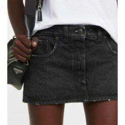 Prada Low-rise Denim Miniskirt -Cheap Prada Store unnamed file 2298
