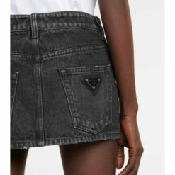 Prada Low-rise Denim Miniskirt -Cheap Prada Store unnamed file 2299