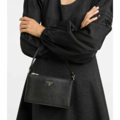Prada Mini Saffiano-leather Shoulder Bag