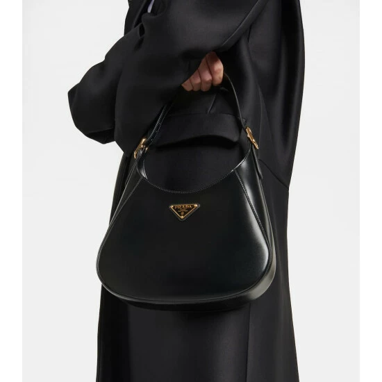 Prada Logo Leather Shoulder Bag 3 Prada Logo Leather Shoulder Bag