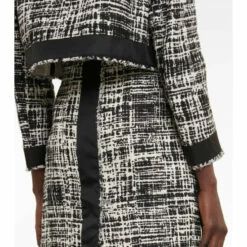 Prada Cotton And Linen Bouclé Crop Jacket -Cheap Prada Store unnamed file 2317