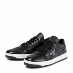 Prada Downtown Logo Leather Sneakers -Cheap Prada Store unnamed file 2325