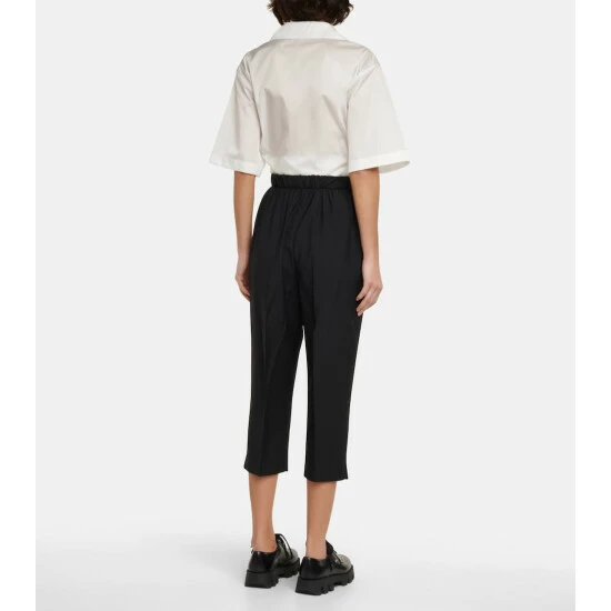 Prada High-rise Cropped Slim Wool Pants 4 Prada High-rise Cropped Slim Wool Pants - Image 2