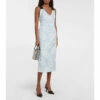 Prada Floral Cotton-blend Midi Dress -Cheap Prada Store unnamed file 2354