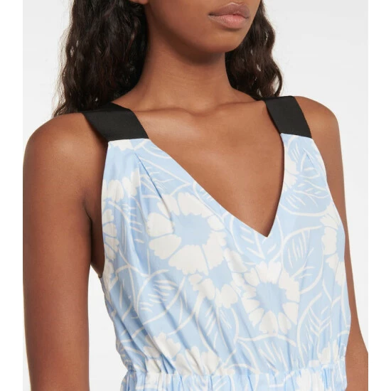 Prada Floral Cotton-blend Midi Dress 5 Prada Floral Cotton-blend Midi Dress - Image 3