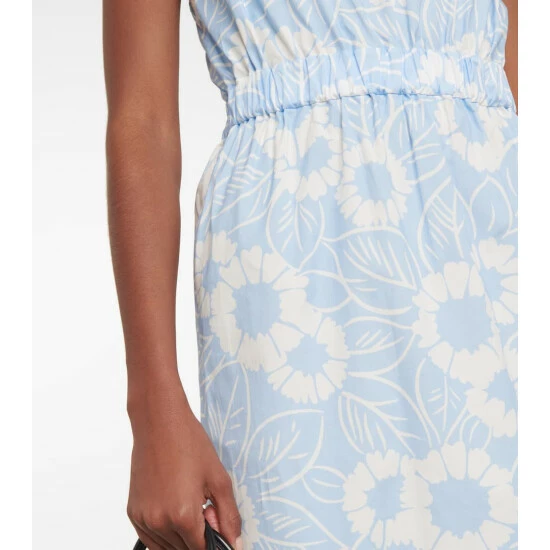 Prada Floral Cotton-blend Midi Dress 6 Prada Floral Cotton-blend Midi Dress - Image 4