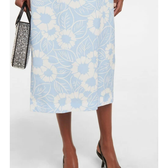 Prada Floral Cotton-blend Midi Dress 7 Prada Floral Cotton-blend Midi Dress - Image 5