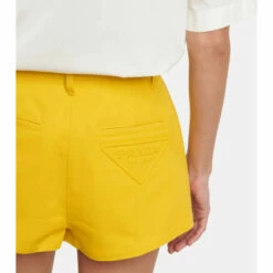 Prada High-rise Cotton Drill Shorts -Cheap Prada Store unnamed file 2365