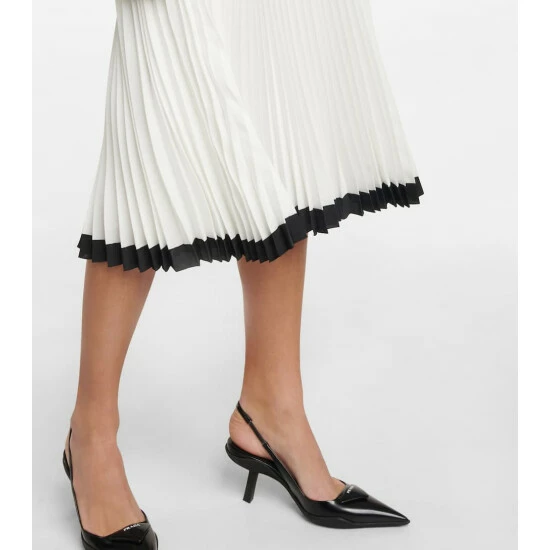 Prada Silk And Cotton Polo Midi Dress 6 Prada Silk And Cotton Polo Midi Dress - Image 4