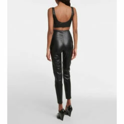 Prada High-rise Skinny Leather Pants -Cheap Prada Store unnamed file 237