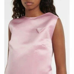 Prada Double Satin Silk Minidress -Cheap Prada Store unnamed file 2392