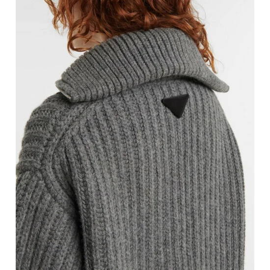 Prada Ribbed-knit Zipped Cardigan 6 Prada Ribbed-knit Zipped Cardigan - Image 4