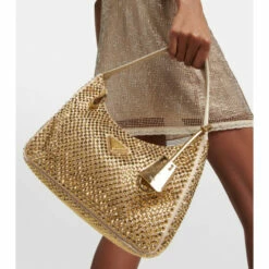 Prada Re-Edition Mini Embellished Shoulder Bag