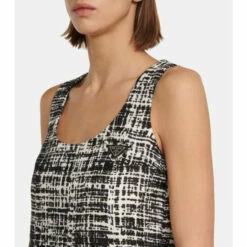 Prada Cotton And Linen Tweed Minidress -Cheap Prada Store unnamed file 2490