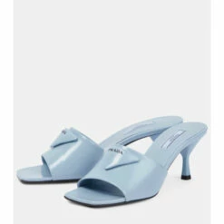Prada Logo Leather Sandals -Cheap Prada Store unnamed file 2503