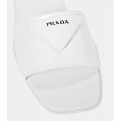 Prada Logo Leather Slides -Cheap Prada Store unnamed file 2526