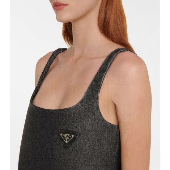 Prada Denim Minidress 5 Prada Denim Minidress - Image 3