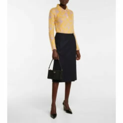 Prada Mohair-blend Polo Sweater