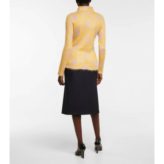 Prada Mohair-blend Polo Sweater 4 Prada Mohair-blend Polo Sweater - Image 2